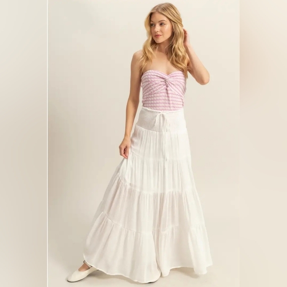 HYFVE Dresses & Skirts - Smocked Waist Tiered Maxi Skirt